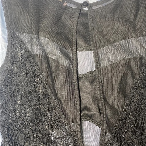 SOLD!! Black mesh romper - Picture 7 of 8